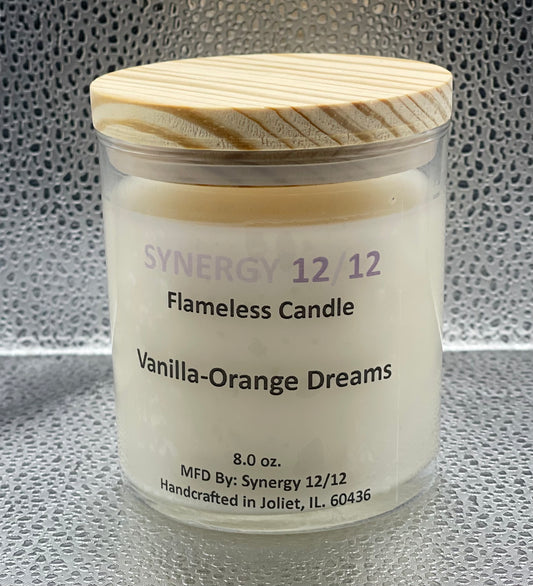 Flameless Candle (8.0 oz) Vanilla-Orange Dreams