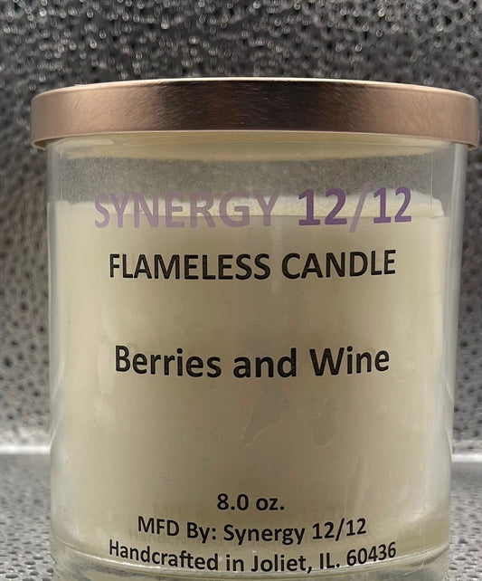 Flameless Candle (8.0 oz) Berries and Wine