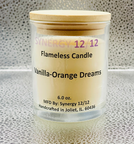 Flameless Candle (6.0 oz.) Vanilla-Orange Dreams